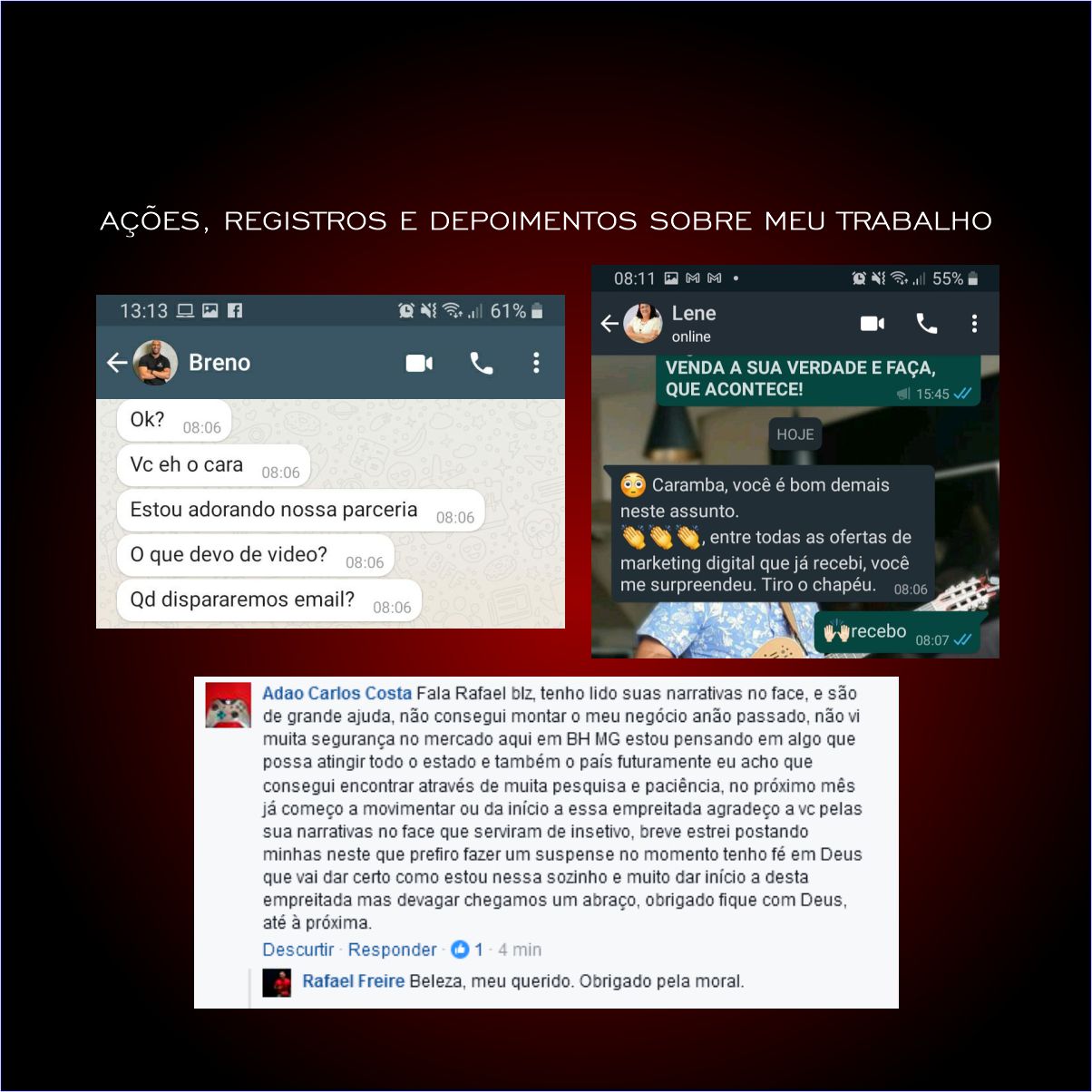 Ações e registros 2