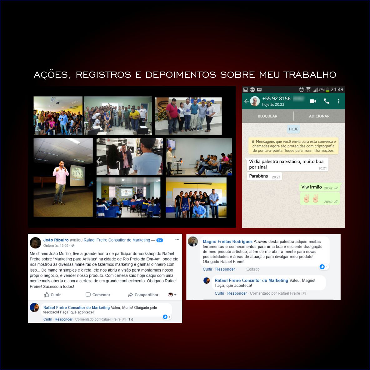 Ações e registros 9